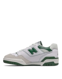 Кроссовки New Balance 550, серый/зеленый 203629230 | white/green