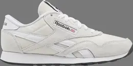 Кроссовки classic nylon 'morning fog black' Reebok, белый ig7146 | white