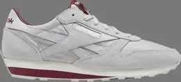 Кроссовки classic leather az 'grey merlot' Reebok, серый q47290 | grey