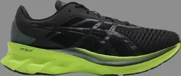 Кроссовки novablast 'black lime zest' Asics, черный 1011a681 003 | black