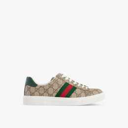 Кроссовки из парусины с логотипом Ace Gucci, бежевый r04314198 | beige ebony