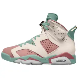 Баскетбольные кроссовки Air 6 Vintage Unisex Mid-Top White/Pink Green Jordan ib6059-920 | white/pink green