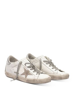 Женские низкие кроссовки Super-Star Golden Goose 4023158 | white/silver