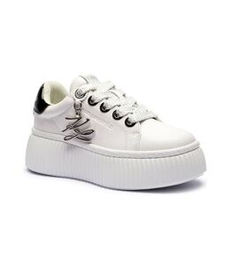 Кеды женские Karl Lagerfeld на толстой подошве с брелком, белый kl251w0000200110036 | bianco