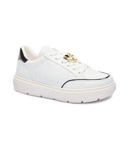 Кроссовки кожаные Love Moschino, белый / черный lm251w0000075820037 | bianco