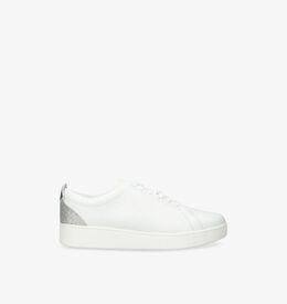 Низкие кожаные кроссовки Rally, украшенные кристаллами Fitflop, серебряный r04425194 | silver com