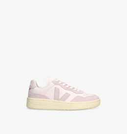 Низкие кожаные кроссовки с вышитым логотипом V-90 Veja, розовый r04420036 | pale pink