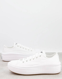 Кроссовки Converse Chuck Taylor All Star Move Ox, белый/темно-бежевый 201956796 | white