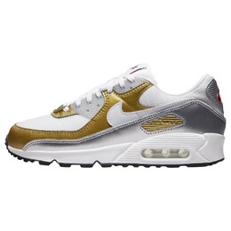 Кроссовки Nike Air Max 90 SE, белый/золотой/серебристый dj6208-100