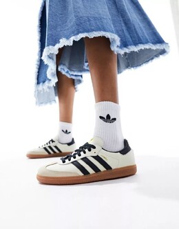 Кремовые и черные кроссовки Adidas Samba OG 134169665 | multi