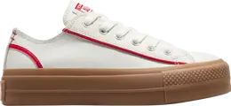 Converse Кроссовки Wmns Chuck Taylor All Star Lift Platform Low 'Egret Red Gum', белый a09795c | white