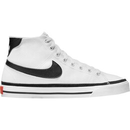 Кроссовки Nike Court Legacy Canvas Mid White Black, черный/белый dd0162-100