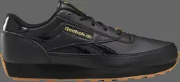 Кроссовки classic leather renaissance 4e wide 'black matte gold' Reebok, черный cn5619 | black