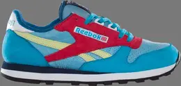 Кроссовки packer x classic leather vintage Reebok, синий 0001386 | blue