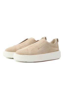 Замшевые кеды Santoni wbcg61323bartsap