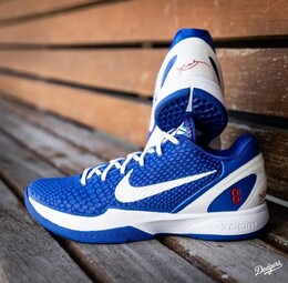 Баскетбольные кроссовки Nike Kobe 6 Protro 'Dodgers', синие/белые cw2190-400 | blue/white
