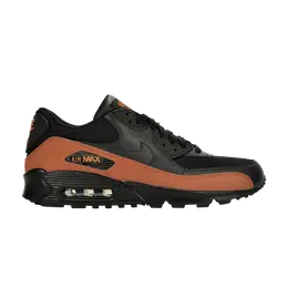 Кроссовки Nike Air Max 90 Leather, черный 302519 902 | black
