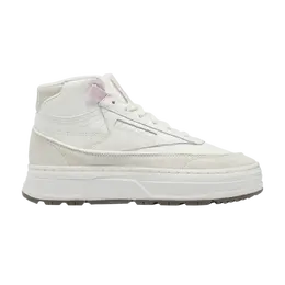 Кроссовки Wmns Club C Geo Mid Reebok, белый gv7034 | chalk/pixel pink/taupe