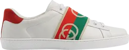 Кроссовки Gucci Wmns Ace Elastic Web Interlocking G - White Red Green, зеленый 645769 1xgf0 9066 | interlocking g - white red green