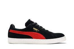 Кроссовки Suede Classic Puma, черный 365347 49 | black/ribbon red/gold