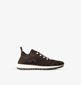 Низкие кеды Veles, украшенные жемчугом, связанные крючком Jimmy Choo, черный r04401883 | x coffee