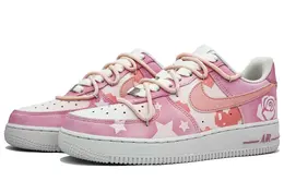 Кроссовки Air Force 1 для скейтбординга, унисекс, низкие, розово-красный Nike cw2288-111(team400-怦然心动男女款粉) | rose pink