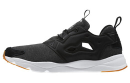 Кроссовки Furylite Heather Lifestyle унисекс с низким верхом черного/белого цвета Reebok cm9949