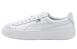 Кроссовки для скейтбординга Basket Series женские, низкие, белые Puma 366442-02