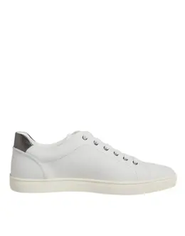 Dolce & Gabbana White Sacred Heart Men Low Top Sneakers Shoes - EU39/US6 mv8094-39