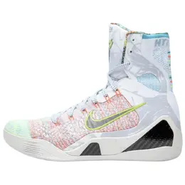 Баскетбольные кроссовки Kobe 9 мужские с высоким верхом цвета слоновой кости/зеленого хвойного дерева/оранжевого цвета Nike fz7335-101 | ivory/pine green/campfire orange