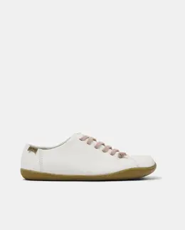 Женские кожаные кеды Peu Cami на шнуровке Camper, белый 8431319799477 | blanco
