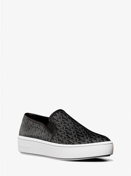 Кроссовки-Слипоны с фирменным логотипом Teddi Michael Kors, черный 49r5tdfp1b | black