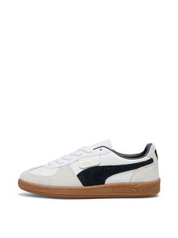 Кроссовки из кожи Палермо Puma, белый 1126106900 | puma white-vapor gray-gum