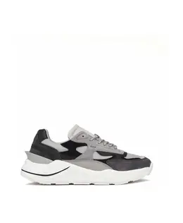 Кроссовки из замши и кожи D.A.T.E., мультиколор m411-fg-cl-lglight gray | mehrfarbig