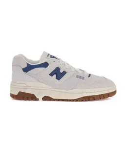 Замшевые кроссовки с джинсовыми вставками New Balance, белый 242321nsn000007-a0039 | weiß