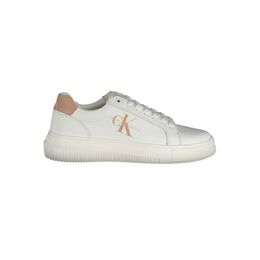 Белые кожаные женские кроссовки Calvin Klein 14827199 | white