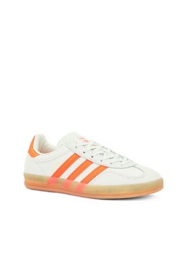 Кроссовки для дома gazelle Adidas, зеленый aori-wz120 | linen green, solar orange, & gum 3
