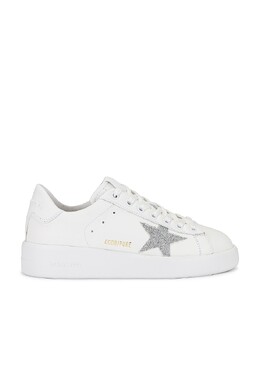 Чисто звездные кроссовки Golden Goose, белый ggor-wz593 | white & silver
