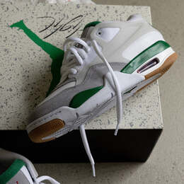 Кроссовки air jordan 4 rm Nike, зеленый fq7939 103 | white / pine green / neutral grey / wolf grey