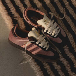 Кроссовки samba og w Adidas, коричневый ji2682 | warm clay / clear orange / shadow brown