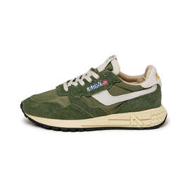 Кроссовки reelwind low w *nylon / hairy suede / cracked leather* Autry, белый wwlwnc16 | white / military