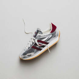 Кроссовки country og w Adidas, бежевый jq5111 | silver metallic / maroon / off white