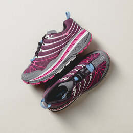 Кроссовки stinson evo og Hoka One One, серый 1155350-afc | aubergine / fuchsia / anthracite