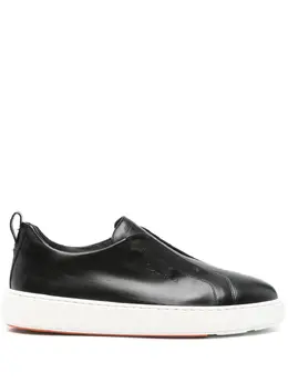 Santoni slip-on leather sneakers 29553225