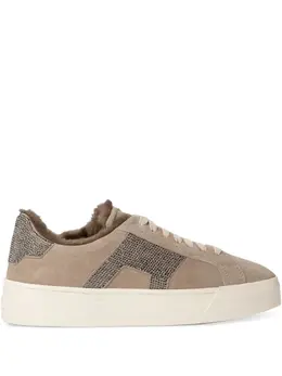 Santoni suede platform sneakers 29469782
