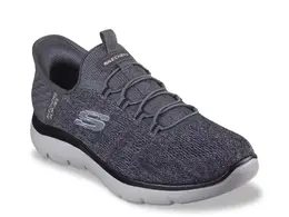 Кроссовки Skechers Slip-Ins Summits Key Space Slip-On — мужские, угольно-серые 582238 | charcoal grey