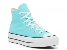 Кроссовки Converse Chuck Taylor All Star High-Top Platform Sneaker — женские, цвет голубой 571655 | cyan