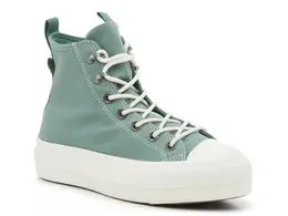 Кроссовки Converse Chuck Taylor All Star High-Top Platform Sneaker — женские, Herby Green 565928 | herby green