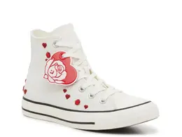 Высокие кеды Converse Chuck Taylor All Star Heart & Rose — женские, белые 587546 | white