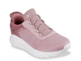 Кроссовки Skechers Hands Free Slip-Ins Bobs Sport Squad Chaos In Color — женские, светло-розовые 566348 | light pink